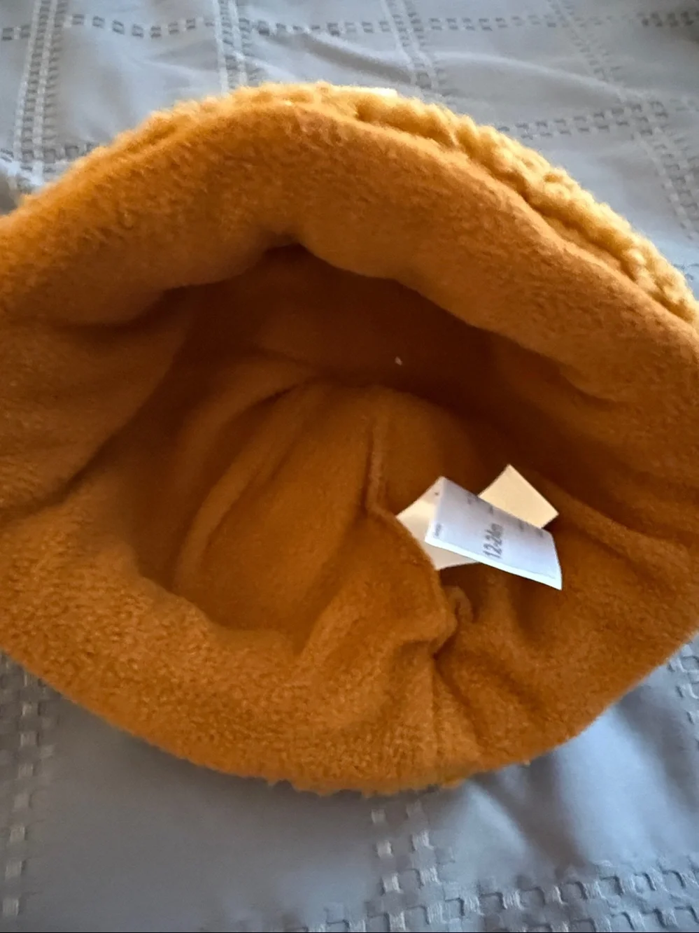 NWT 12-24 months OshKosh B'gosh SHEARLING beanie in Camel Brown